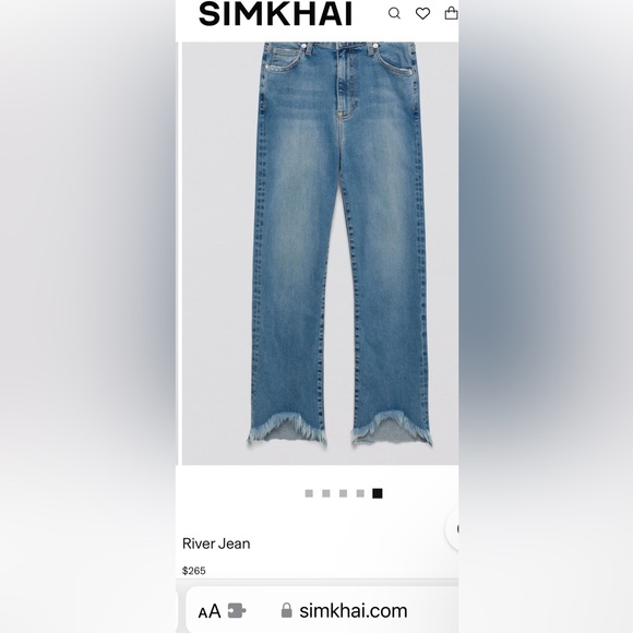 👖NWT! Jonathan Simkhai River High Rise Straight Jean - Picture 15 of 15